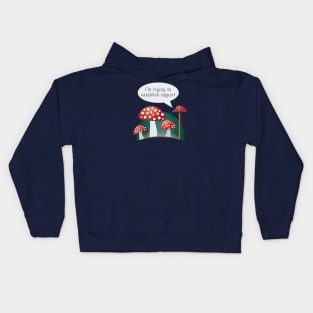 Ladybug Imitating Some Mushroom Kids Hoodie